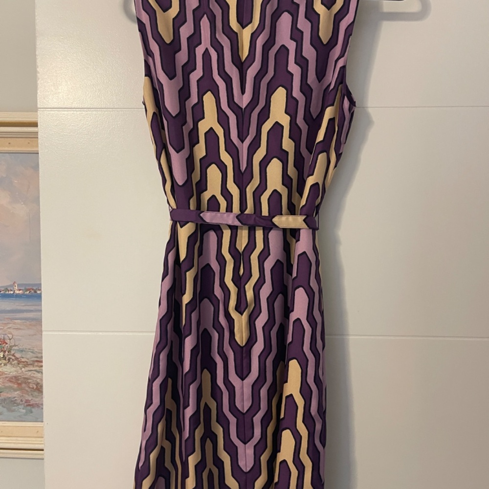 Tory burch Linda dress, Shirtdress, No Sleeve, A-Line, Drawstring, Women Size 2 - Picture 7 of 11